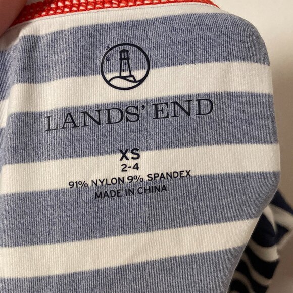 Lands' End Long Sleeve Rashguard Swim Shirt Size XS (2-4) - Picture 5 of 9
